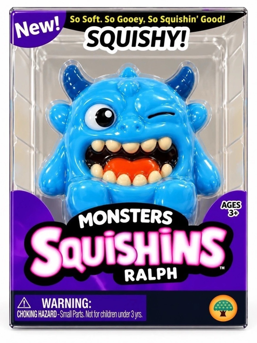 Squishins Ralph Monsters Blue Squishy NWT